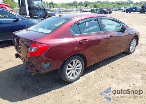 2012 Honda Civic Ex-L from USA, damaged, VIN 19XFB2F9XCE045125